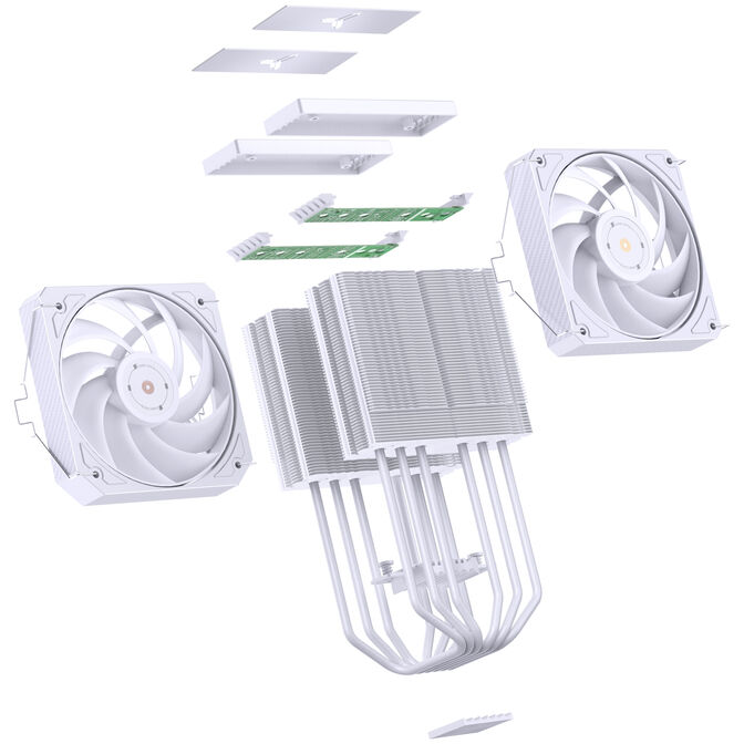 Cooler CPU Jonsbo HX6280 Branco - 130mm image number 10