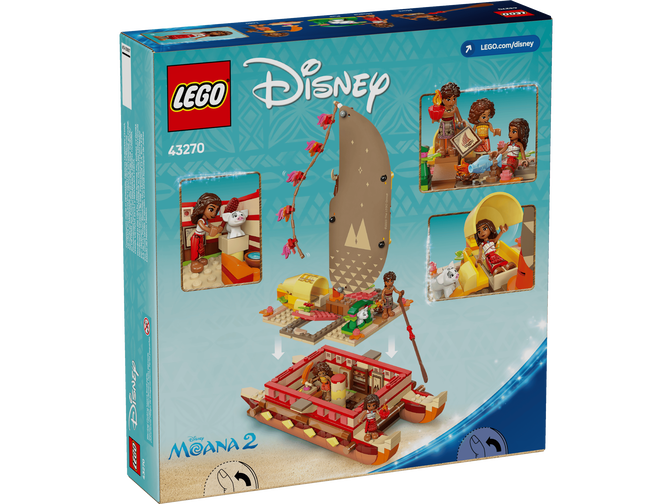 LEGO Disney: Canoa de Aventuras da Vaiana, 529 Pe&ccedil;as (43270) image number 1