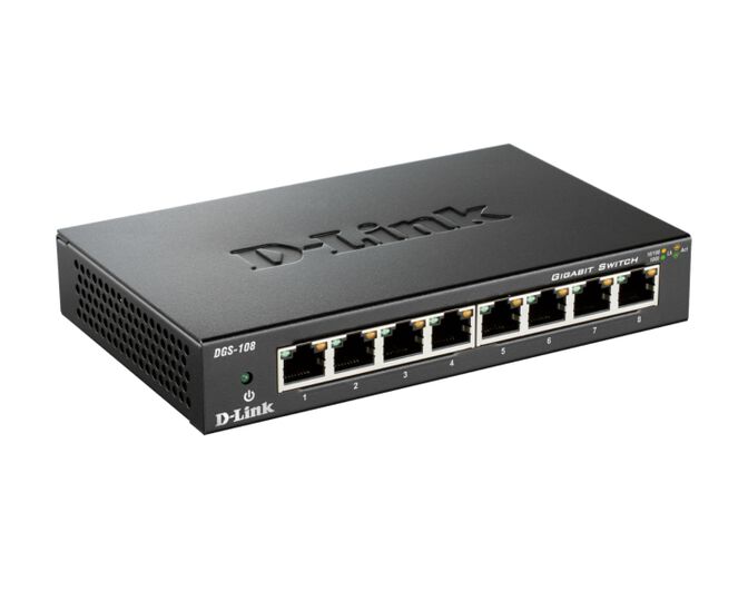 Switch D-Link DGS-108 8 Portas Gigabit Unmanaged image number 1