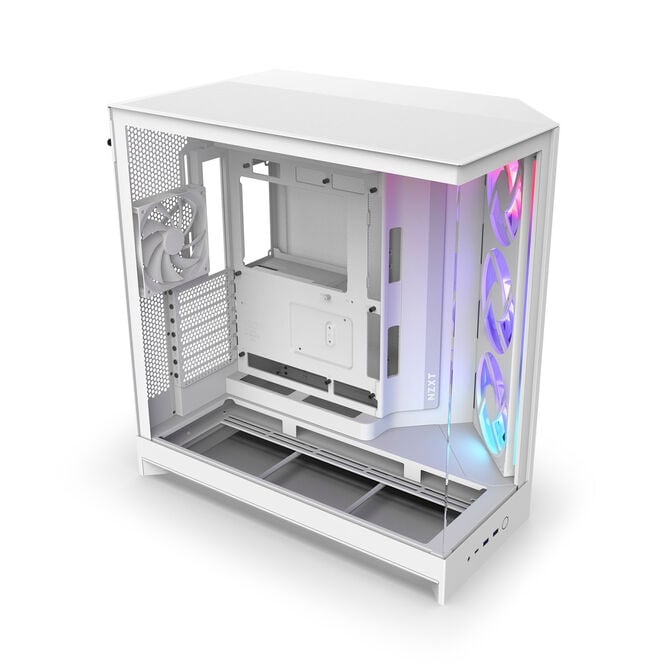 Caixa E-ATX NZXT H9 Flow RGB Branca (2025) Vidro Temperado image number 5