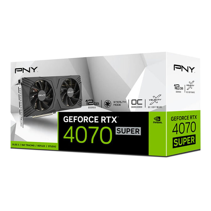 Gr&aacute;fica PNY GeForce&reg; RTX 4070 SUPER LED OC 12GB GDDR6 DLSS3 image number 1