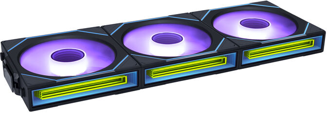 Ventoinha Lian Li UNI FAN SL120 Infinity Wireless RGB Reverse Blade PWM Preto 120mm (Pack 3) image number 1