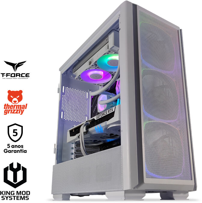 Computador King Mod Gamer-PC Intel i7 14700F 32GB DDR5 1TB RTX 5070 WiFi W11 Bonus