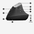 Rato Logitech MX Vertical 4000DPI Wireless Preto image number null