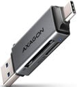 Leitor Cart&otilde;es AXAGON CRE-DAC External USB 3.2 Gen1 Type-C+Type-A 2-slot SD/microSD image number null