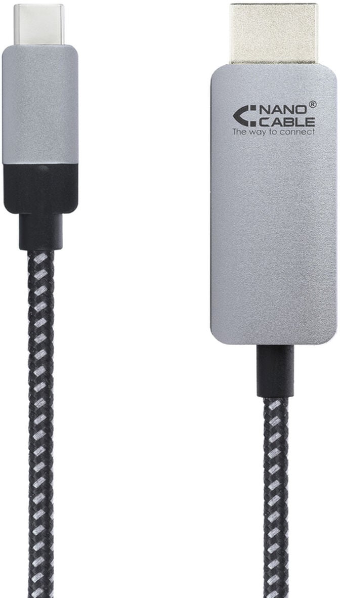 Cabo Conversor Nanocable USB-C/M > HDMI/M 3 M Preto image number 1