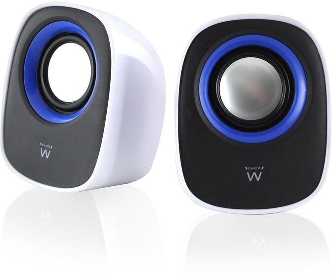 Colunas Ewent Est&eacute;reo 2.0 5W RMS Brancas image number 1