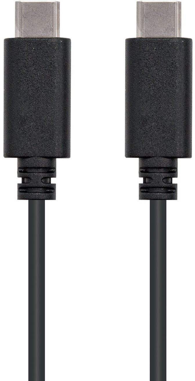 Cabo USB 2.0 3A Nanocable USB-C M/M 3 M Preto image number 1