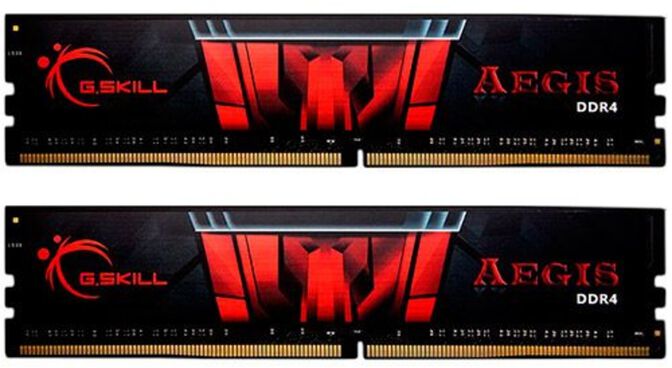 G.Skill Kit 16GB (2 x 8GB) DDR4 3200MHz Aegis CL16 image number 0