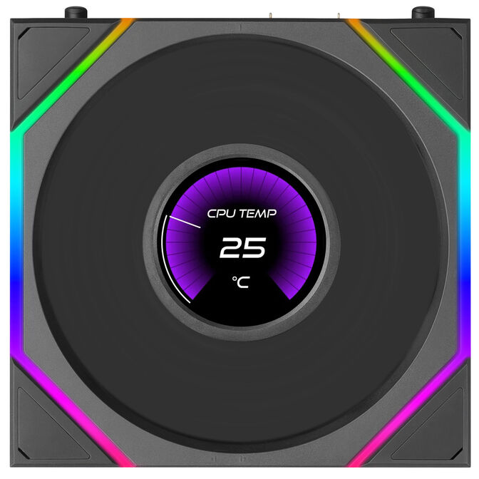 Ventoinha Lian Li UNI FAN TL120 LCD FLEX Wireless Reverse Blade Preto 120mm image number 2