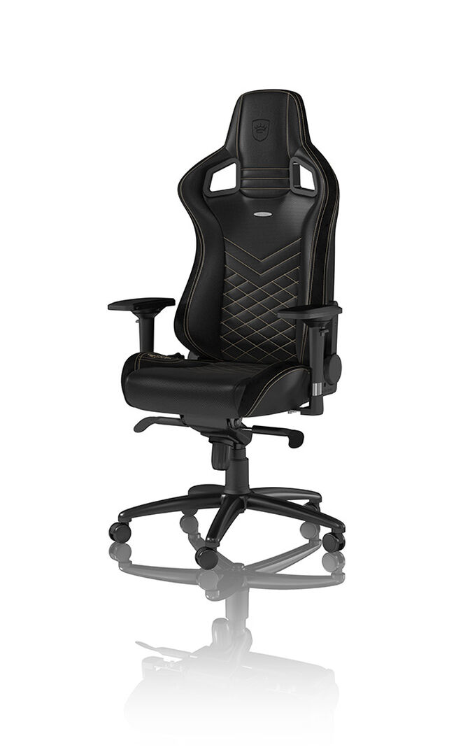 Cadeira noblechairs EPIC - Preto / Dourado image number 0