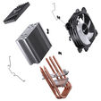 Cooler CPU Jonsbo CR-1400E RGB Preto - 92mm image number null