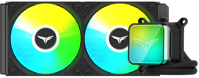 Water Cooler CPU Team Group T-Force Siren GA240M Preto image number 1