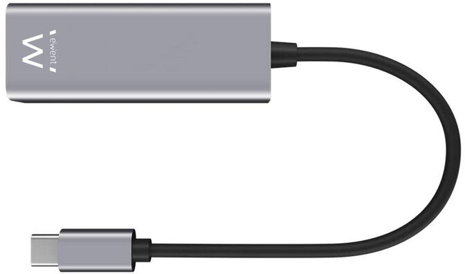 Adaptador Gigabit Ewent USB-C > Gigabit Cinza image number 1