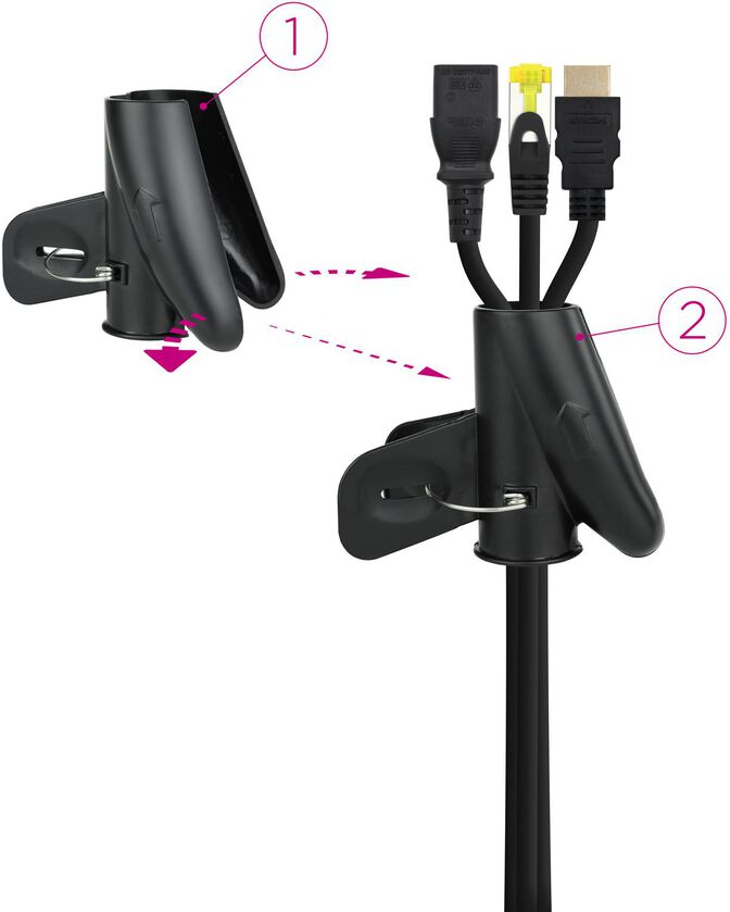 Organizador Cabos Nanocable 25mm 2 M Preto image number 1