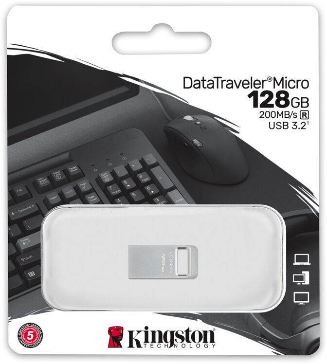 Pen Kingston DataTraveler Micro 128GB USB3.2 Gen 1 image number 3