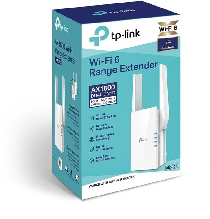 Repetidor TP-Link RE505X AX1500 Wi-Fi 6 2 Antenas image number 1