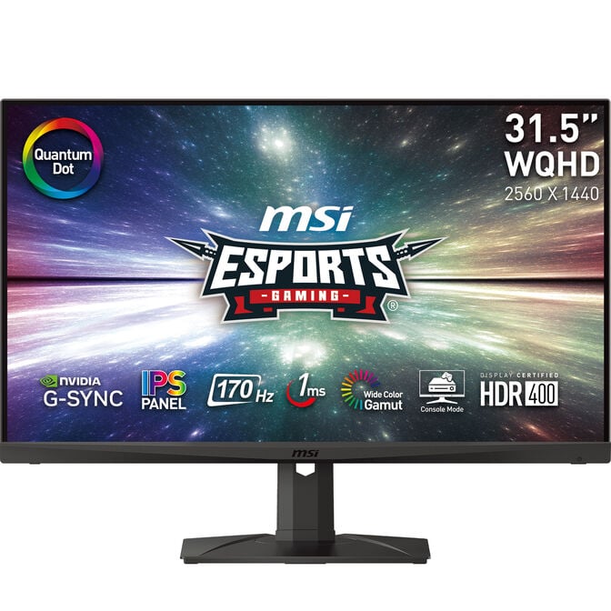 Monitor MSI 31.5" MAG 321QR-QD IPS WQHD 170Hz 1ms G-Sync Compatible image number 0
