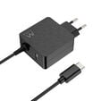 Carregador de Port&aacute;til Ewent USB-C + 1-Porta USB-A PD 45W Preto image number null
