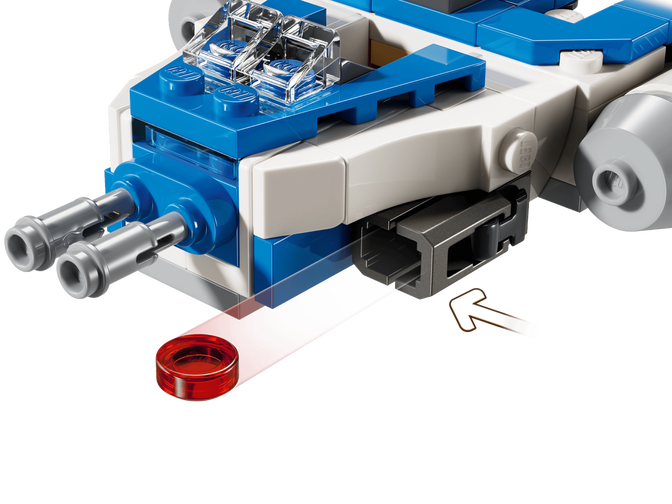 LEGO Star Wars: Microfigher Y-Wing do Capit&atilde;o Rex, 99 Pe&ccedil;as (75391) image number 1