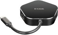 HUB USB D-Link USB-C Macho > 2 x USB 3.0 Tipo A Femea + 1 x HDMI + 1 x USB-C (at&eacute; 60W)