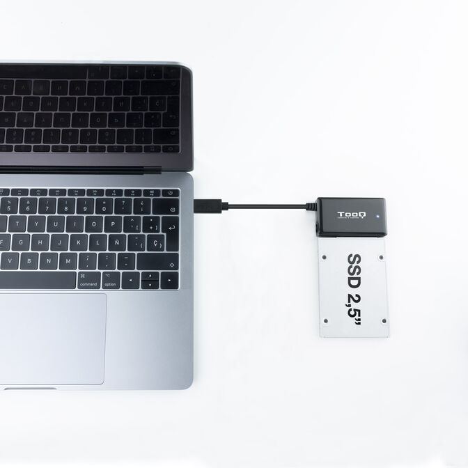 Adaptador Tooq USB 3.0 USB-C SATA HDD/SSD 2.5" / 3.5" image number 3