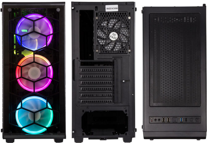 Caixa E-ATX Kolink Observatory RGB Vidro Temperado Preto image number 3