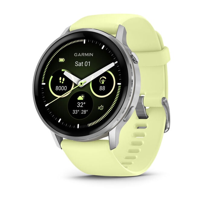 Smartwatch Garmin Venu 4 45mm Prateado/Amarelo image number 0