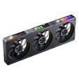 Ventoinha Jonsbo ZC-360  RGB Single-Frame LCD Pretas - Tripla Ventoinha 120mm ( 360mm ) image number null