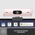 Webcam Logitech Brio 500 Full HD 1080p USB Type-C Rosa image number null