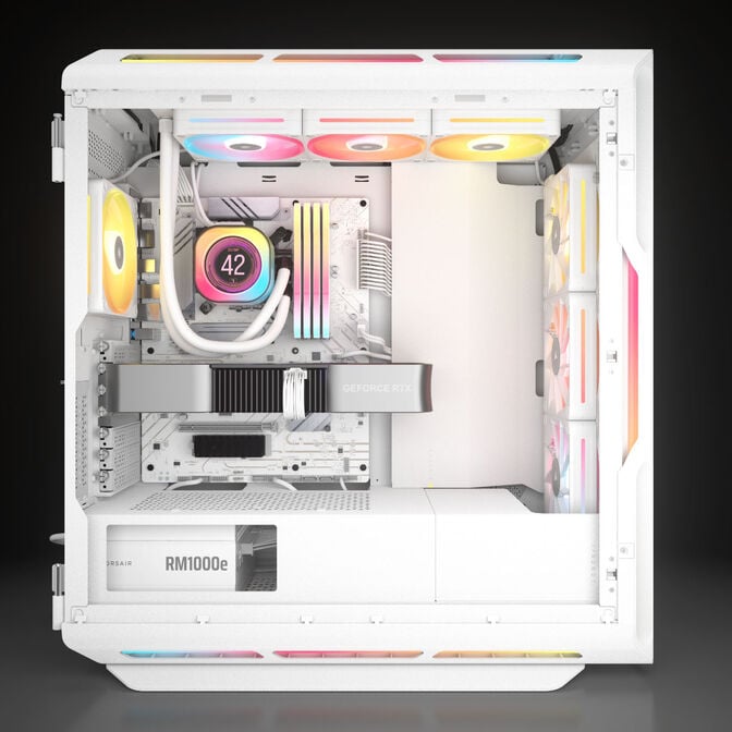 Fonte Modular Corsair RMe Series RM1000e 1000W 80 Plus Cybenetics Gold ATX3.1 - PCIe 5.1 Branca image number 13
