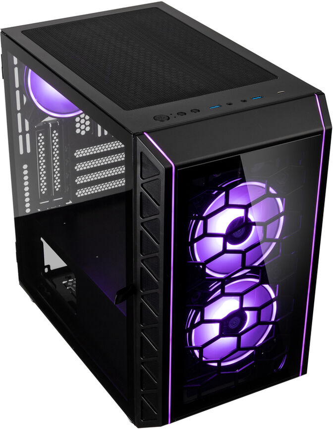 Caixa Micro-ATX Kolink Citadel Glass SE ARGB Vidro Temperado Preto image number 1