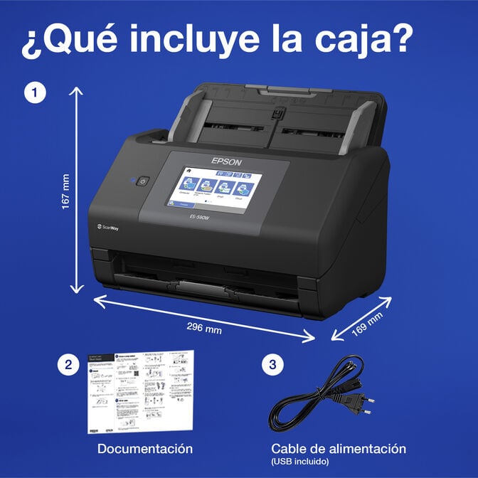 Scanner de Documentos Epson WorkForce ES-590W image number 6