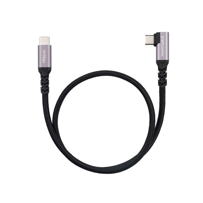 Cabo Angular USB 3.2 Gen2x2 Nanocable 100W/5A 4K/60Hz USB-C M/M 2 M image number 1