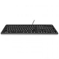 Teclado Ewent EW3270 Silent Retroiluminado PT Preto
