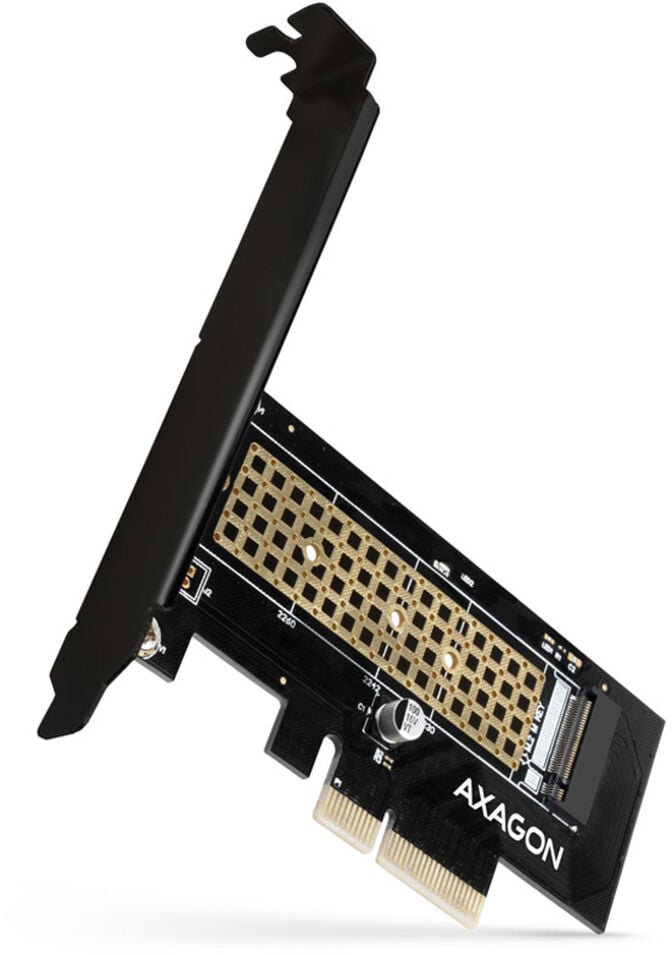 Adaptador PCIe-3.0-x4 AXAGON PCEM2-N, 1x M.2/NVMe/SSD com dissipador passivo image number 0