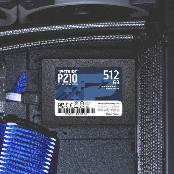 SSD Patriot P210 512GB SATA III (520/430MB/s) image number 7