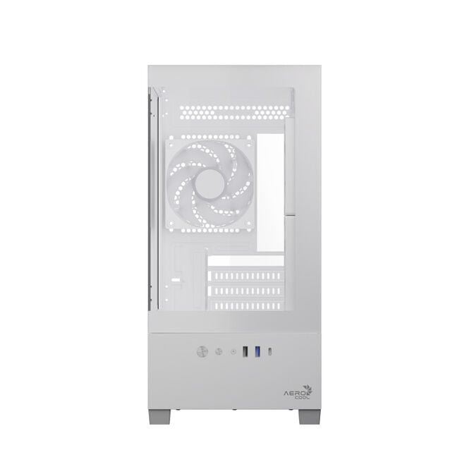 Caixa Micro-ATX Aerocool P300D Digi ARGB Vidro Temperado Branco image number 4
