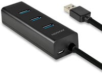 USB-A-Hub AXAGON HUE-S2B, 4x USB 3.0 - 30 cm