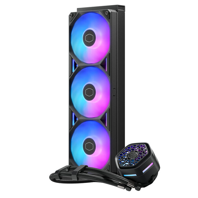 Water Cooler CPU Cooler Master MasterLiquid ATMOS II VRM Fan ARGB 360mm Preto image number 0