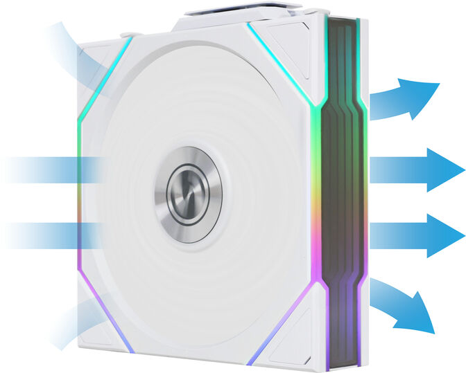 Ventoinha Lian Li UNI FAN TL120 Wireless RGB PWM Branco 120mm (Pack 3) image number 4