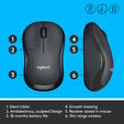 Rato Logitech M220 Silent Wireless Preto image number null