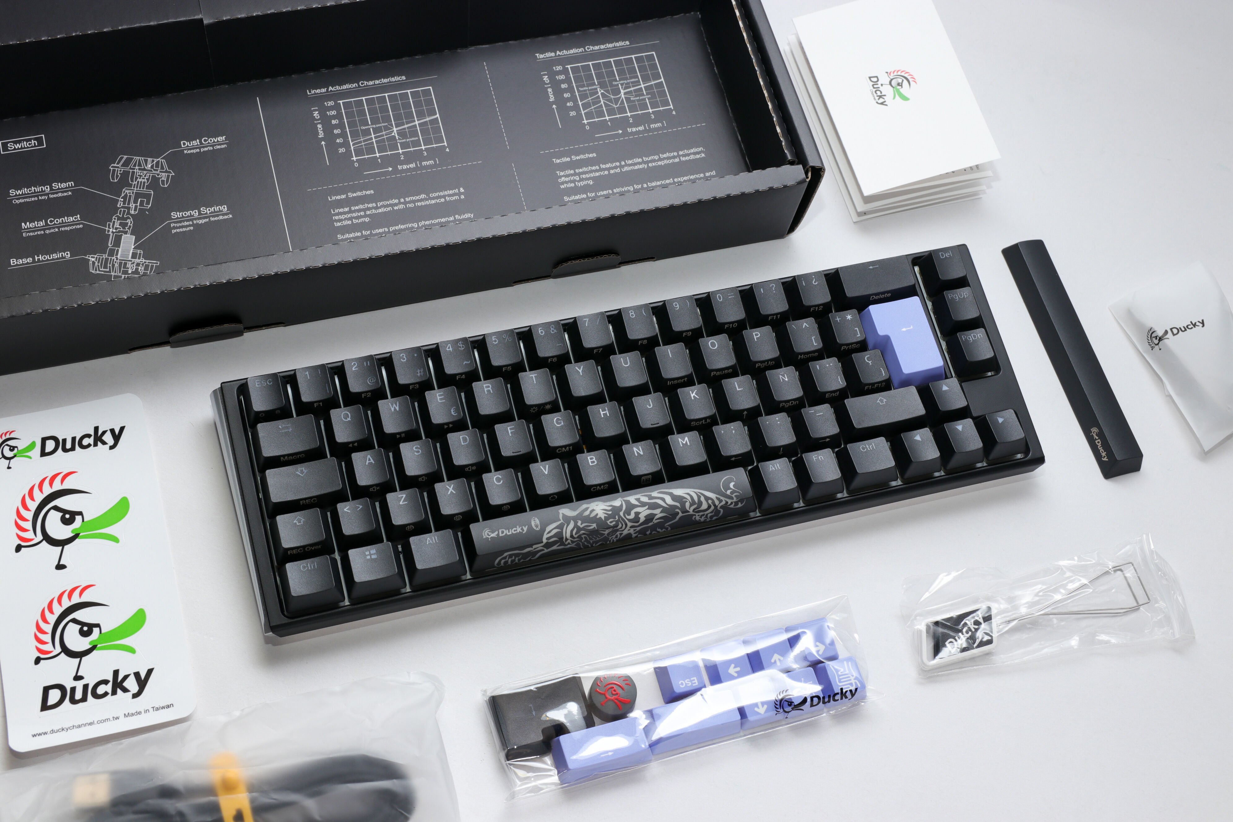 Teclado Mecánico Ducky ONE 3 Classic SF 65% RGB MX-Silver (ES)