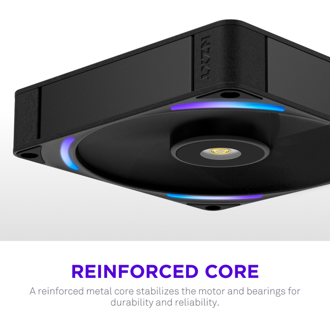 Ventoinha NZXT F140x Perfomance RGB 140mm - Single Pack Pretas image number 9