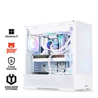 Computador King Mod Gamer-PC Ryzen 7 9800X3D 32GB DDR5 2TB RTX 5080 WiFi W11 - White Edition