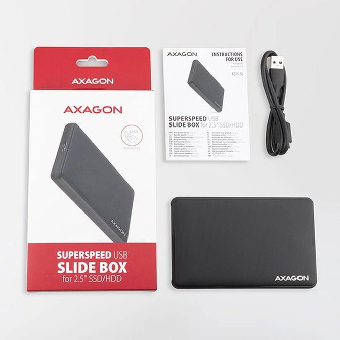 Caixa Externa AXAGON EE25-SL 2.5" USB 3.0 / SATA III - USB-A image number 1