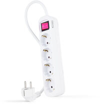 R&eacute;gua Nanocable 4 Tomadas com switch 1.4 M Branco