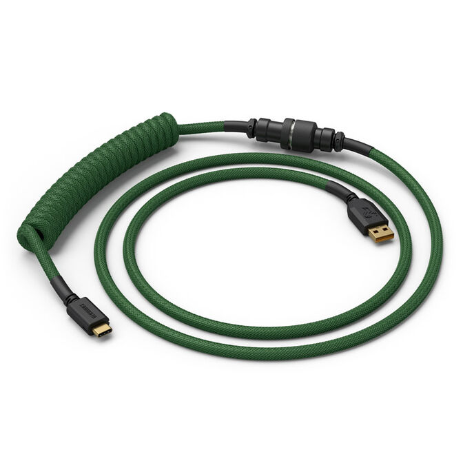 Cabo Coiled Glorious USB-C para USB-A 137m - Forest Green image number 0