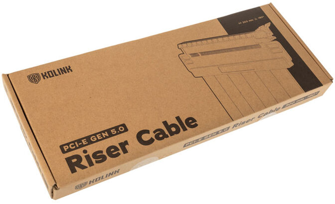 Cabo Riser Kolink PCI-E Gen 5.0 180 Graus - 300mm Preto image number 3