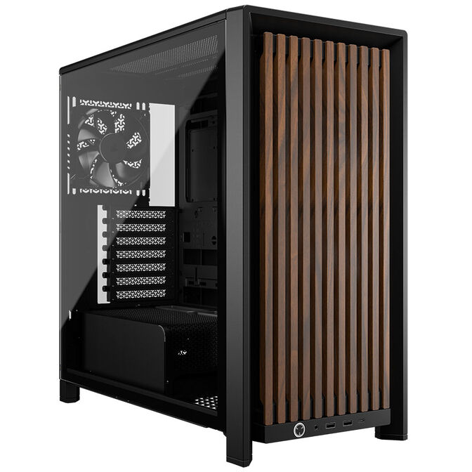 Caixa E-ATX Corsair 4000D RS Wood Black Walnut Vidro Temperado image number 0